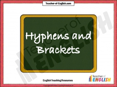 Hyphens and Brackets Teaching Resources